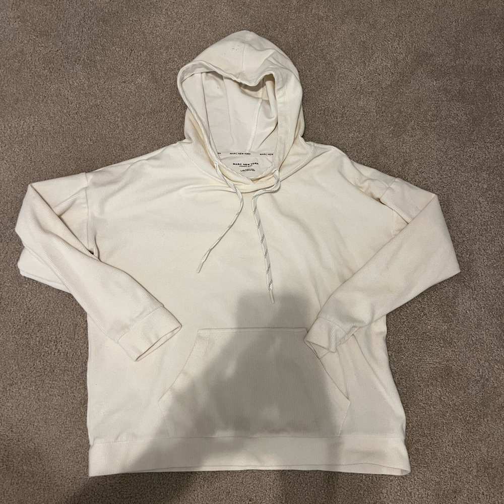 Marc New York Off-White Hoodie Sweater